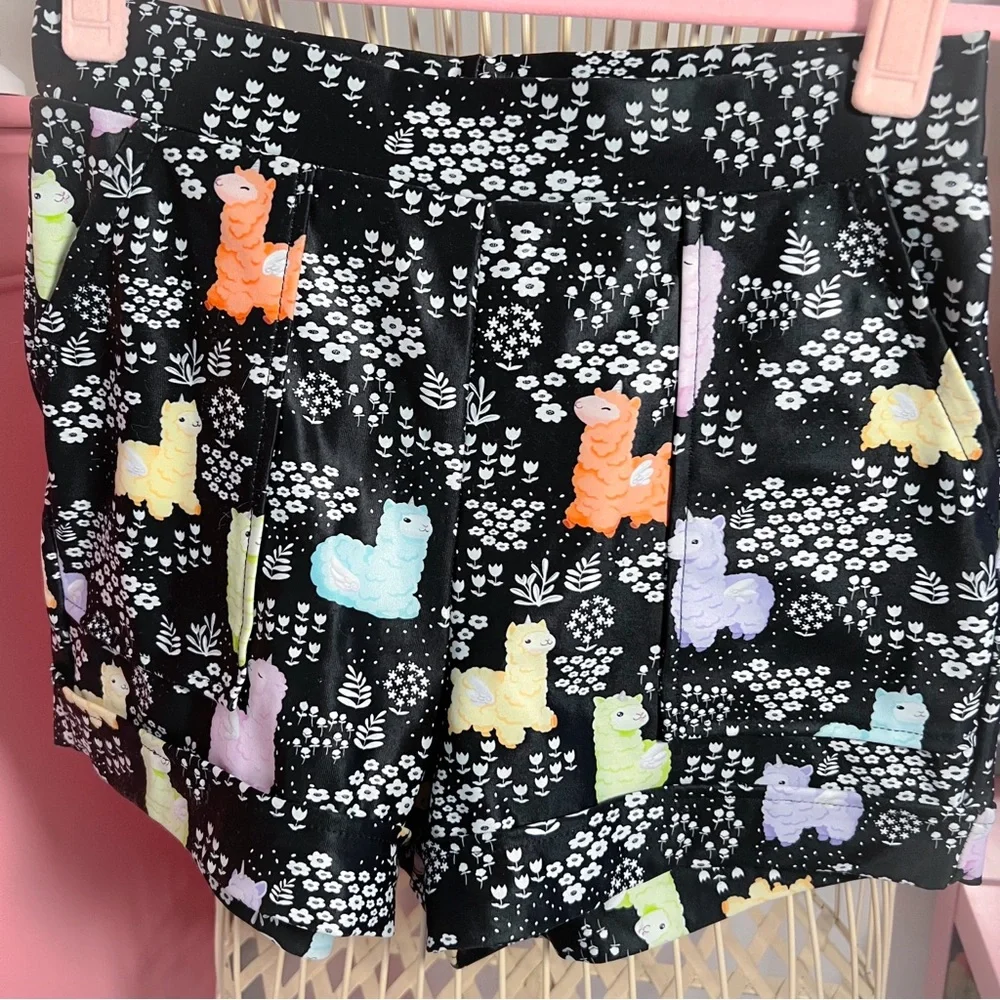 Sold🖤Black milk llamacorn shorts - Picture 3 of 3